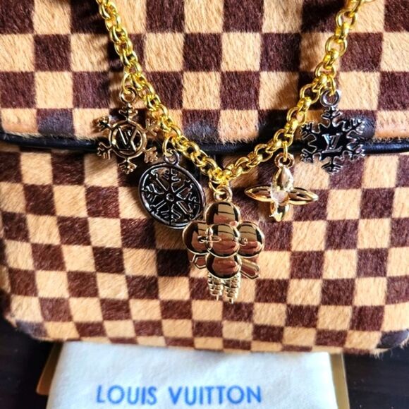 Louis Vuitton Gold and Silver Charm Keychain - Picture 6 of 8